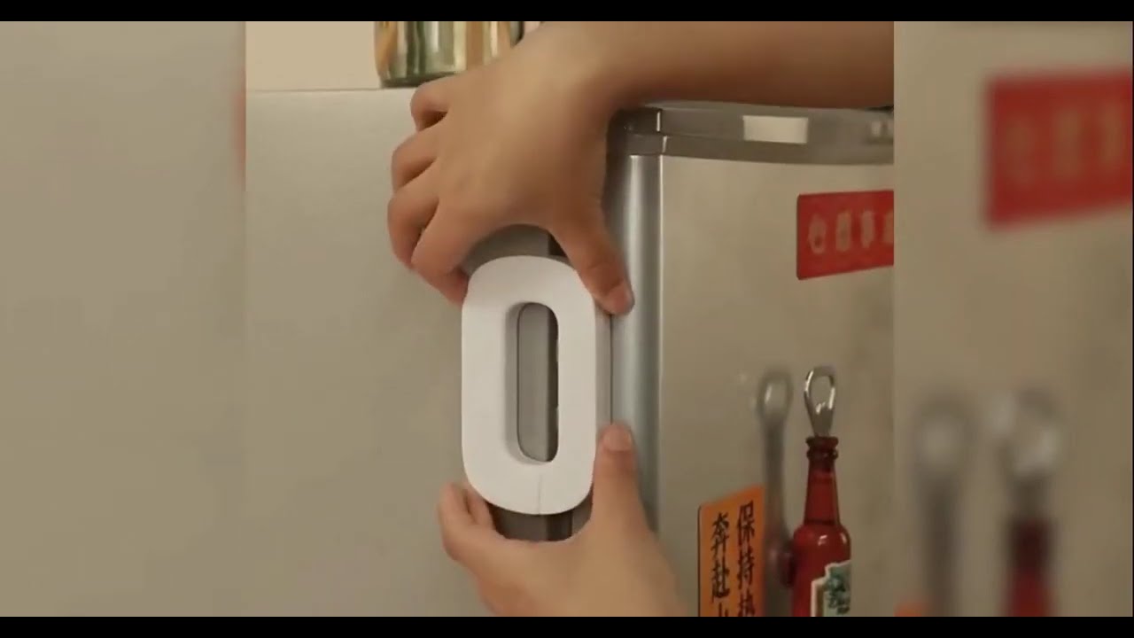 Refrigerator Child Lock Baby Proof Two Finger Secure Safety Lock for Fridges Freezers and Cabinets