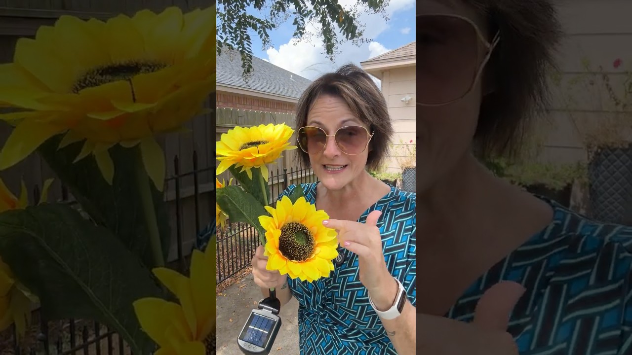 Solar Powered Sunflowers for the Garden