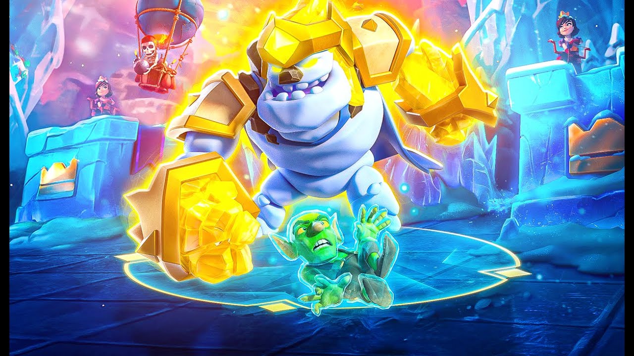 O novo GOLEM de GELO Herói é ABSURDAMENTE FORTE *Me surpreendeu*😨😨😱 - CLASH ROYALE