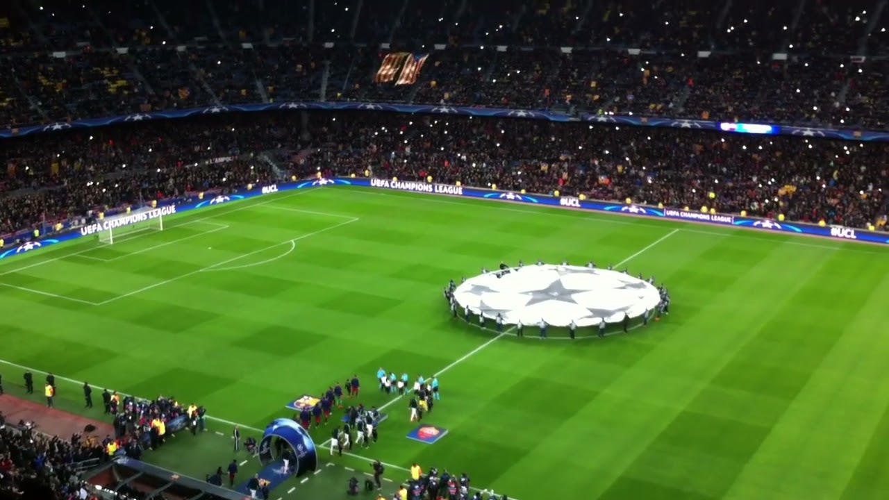 FC Barcelona fans boo Champions League Anthem - FC Barcelona vs AS Roma - 24 November 2015