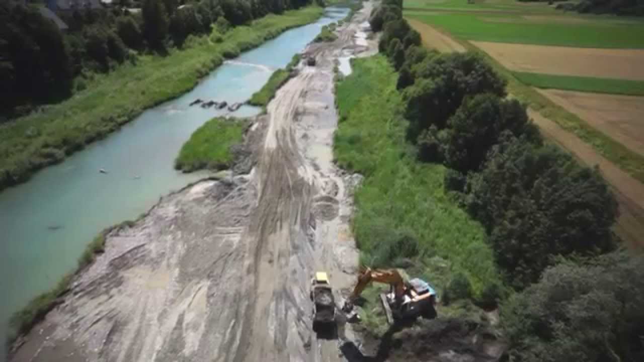 Kompensationsbaggerungen an der Drau