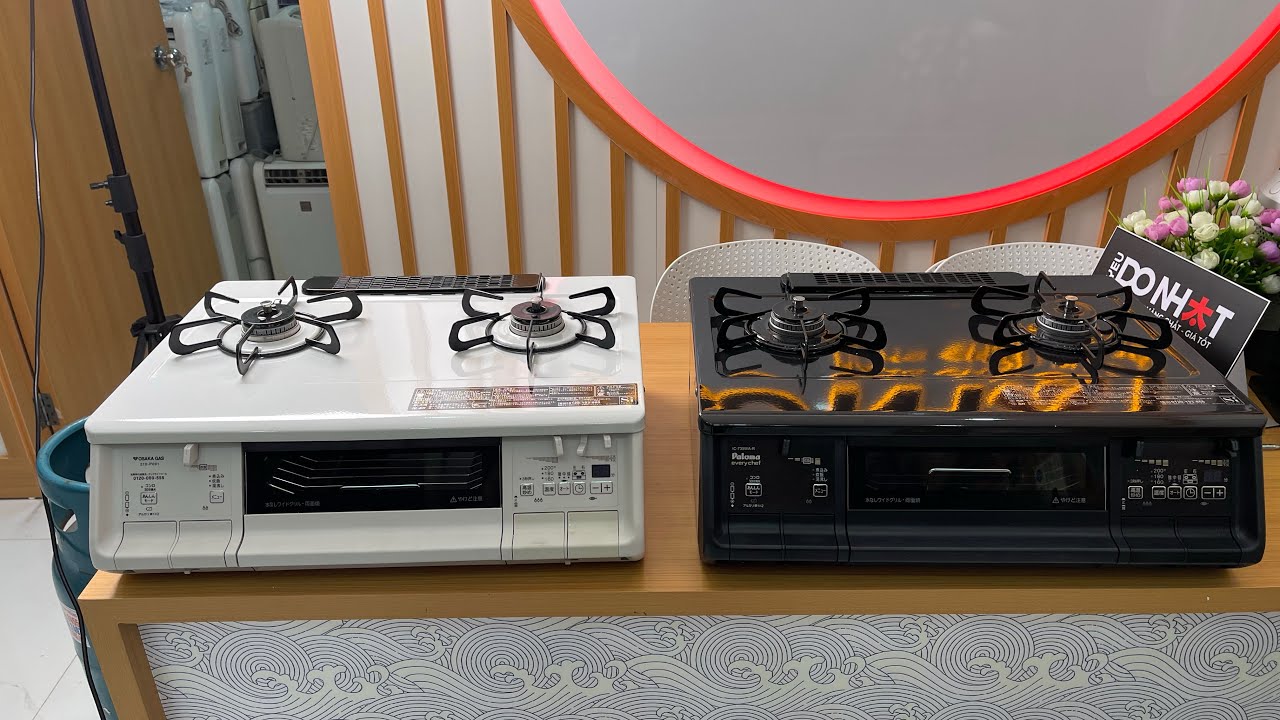 Đẹp cả đôi bếp Paloma môi trề đời cao- siêu lướt| Bếp gas nội địa Nhật. Lh 0981882288
