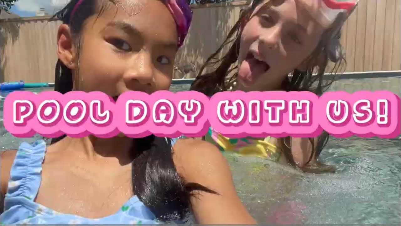Pool day with us!!!(penlope)#swimmingpool ⭐️#wendys ❤️