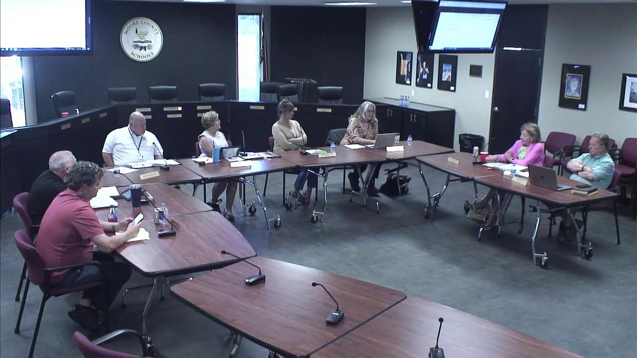 Moore County School Board Work Session 9-2-25