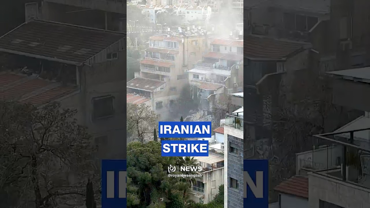 🚨🇮🇷🇮🇱 Building collapses in Haifa after Iranian missile hit