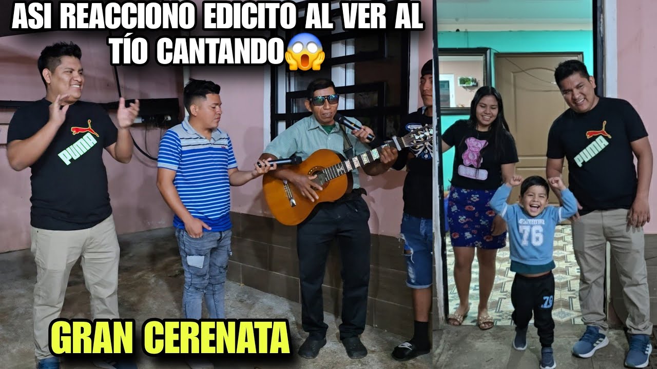 EL Tío De EDY Canto Las Mejores Cerenatas Para EDICITO🥳Asi Reaccionó EDICITO Y DAYSI Al Cer A Todos😱
