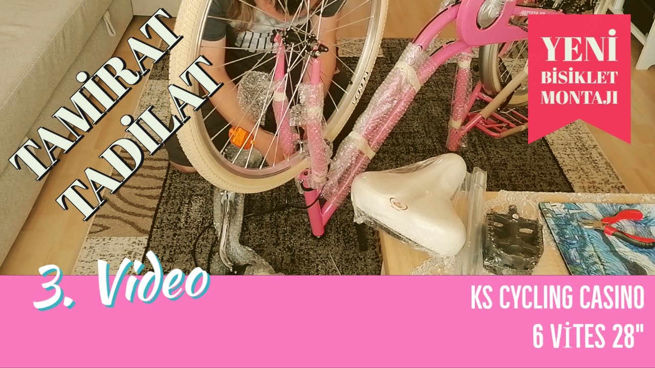 Tamirat Tadilat - Yeni Bisiklet Montajı | KS Cycling Casino Pembe Bayan Bisikleti 28 inç 6 Vites