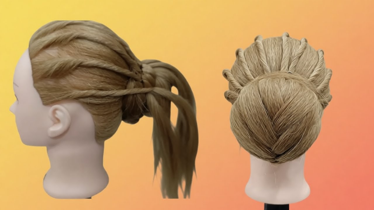 Very Easy Bridal Bun | Quick Hairstyle for Wedding And Party | Simple Bun Hairstyle For Girls