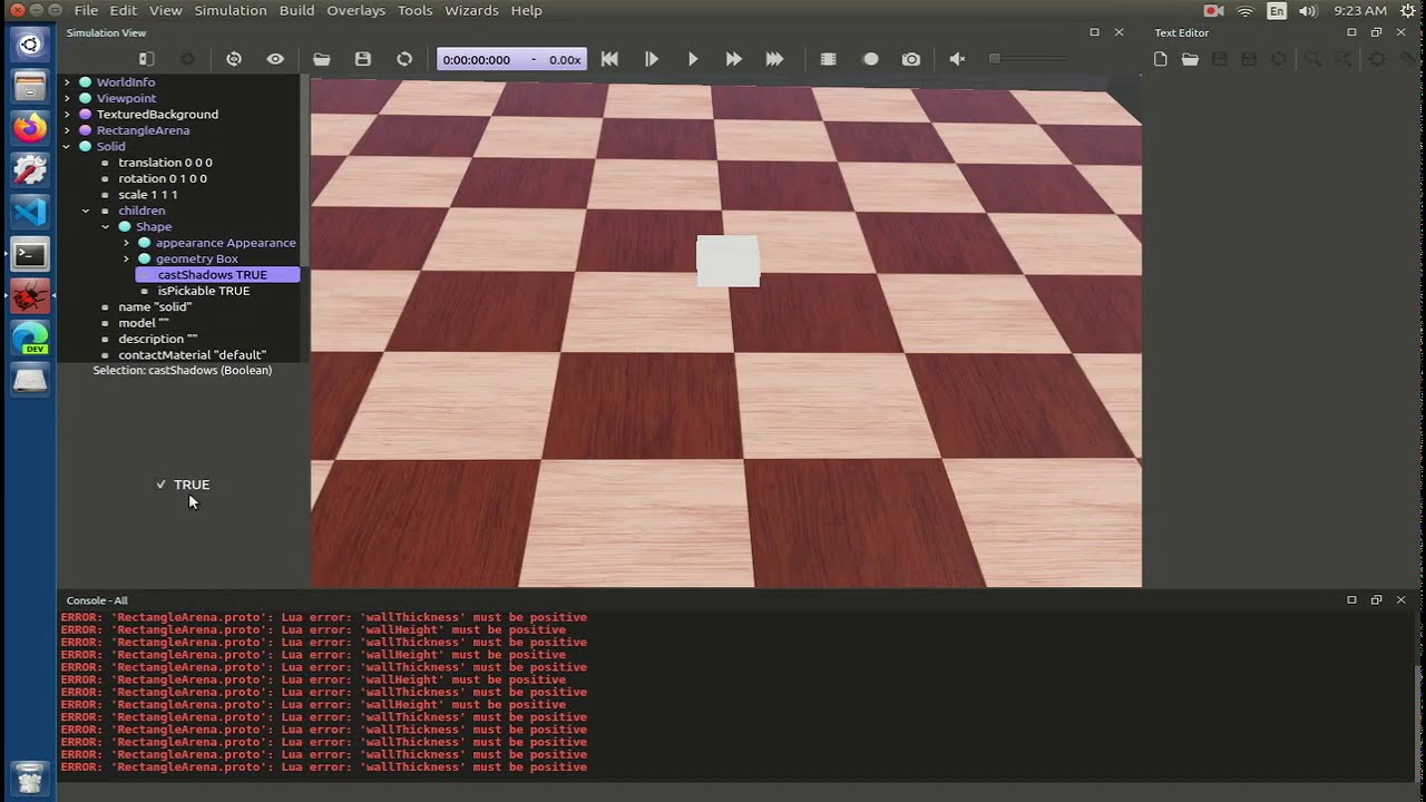 CREATE Classes: Robotics | Webots Environment Setup