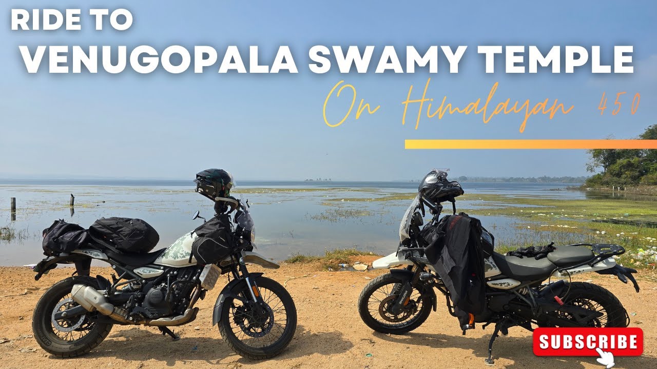 Took my Himalayan to this location | KRS Backwaters | Venugopala Swamy Temple #royalenfieldhimalayan
