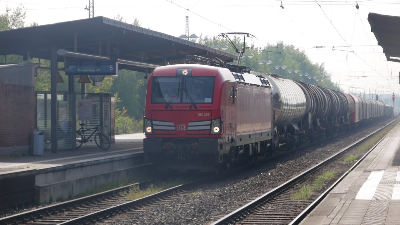 Eisenbahnverkehr in Viersen Mit Br 111 193 189 266 406 428 429 1428 1429 275 425 294 186