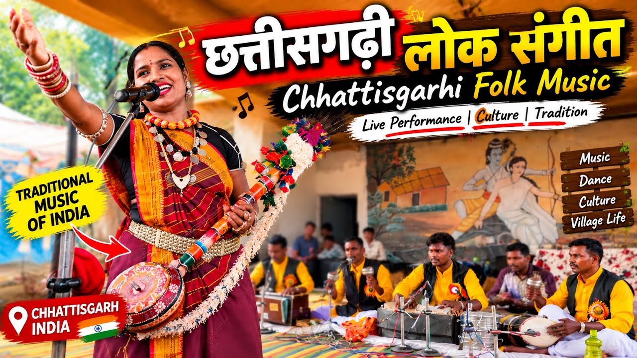 Bastar Village Fair 🇮🇳 | Mata Bhakti, Pandwani Music & Indian Village Culture | Chhattisgarh