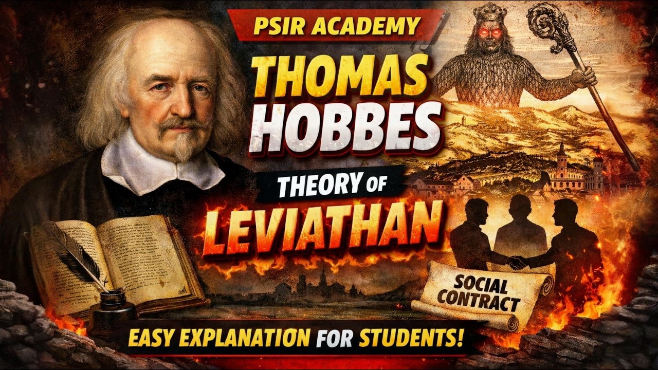 Thomas Hobbes Explained in Hindi | थॉमस हॉब्स | UGC NET & MA Political Science