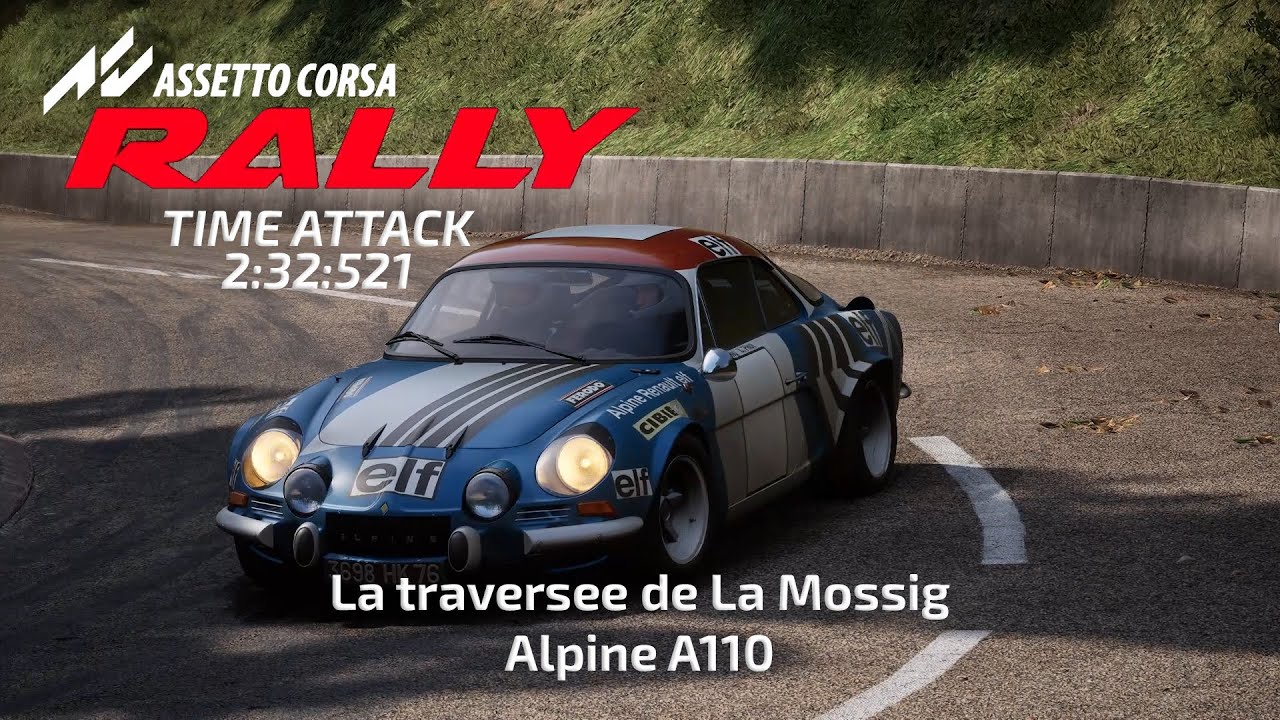 Assetto Corsa Rally | Time Attack | Alpine A110 | La traversee de La Mossig - 2:32:521