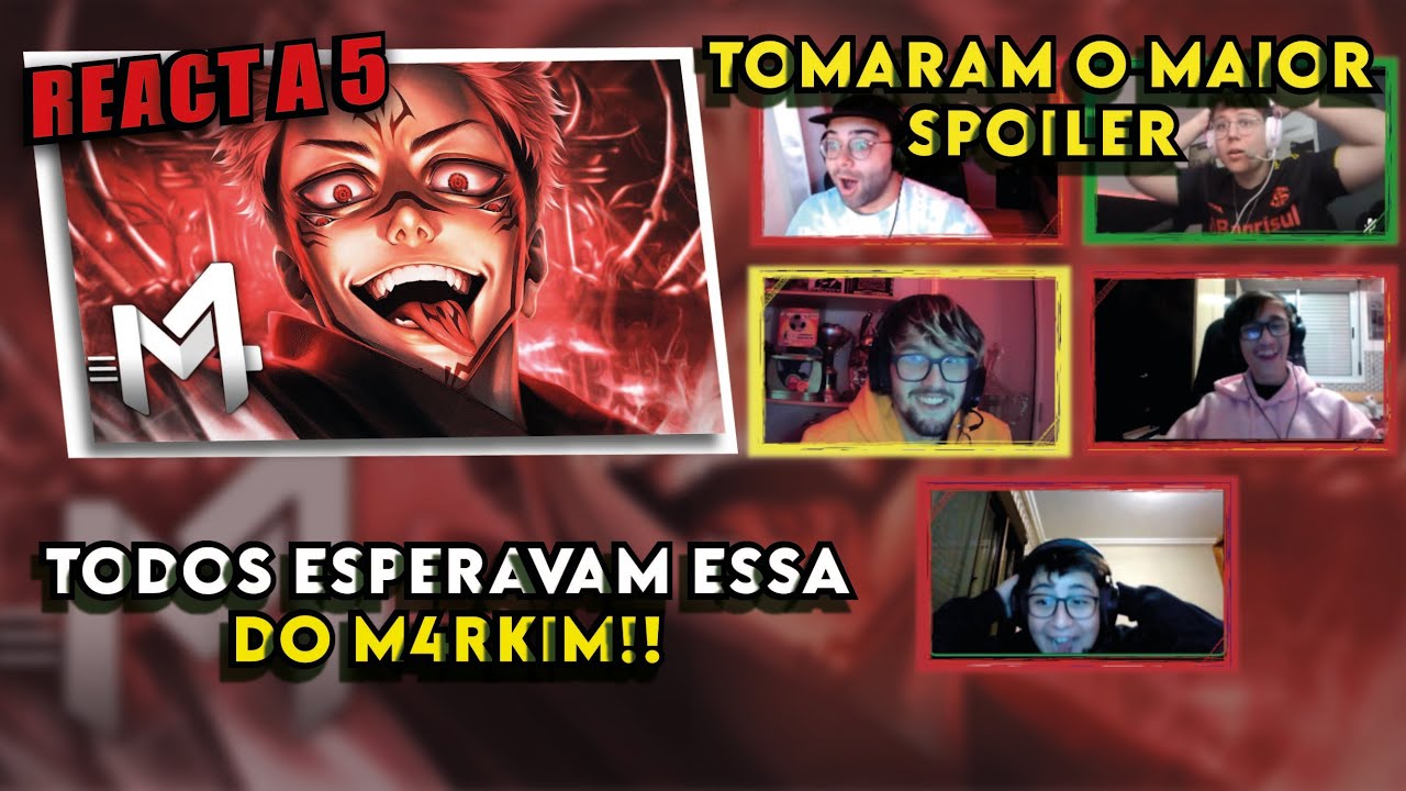 REACT A 5 - Sukuna (Jujutsu Kaisen) - Rei Das Maldições | M4rkim [GRUPO REAGE]