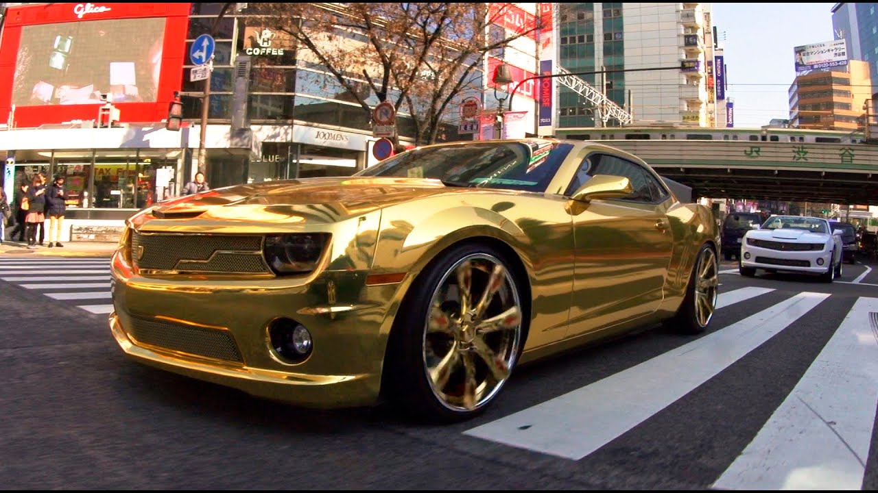 24k Gold Chevrolet Camaro on Artis Wheels