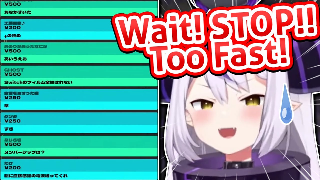 Laplus Thought She Could Read All The Super Chats But Then...