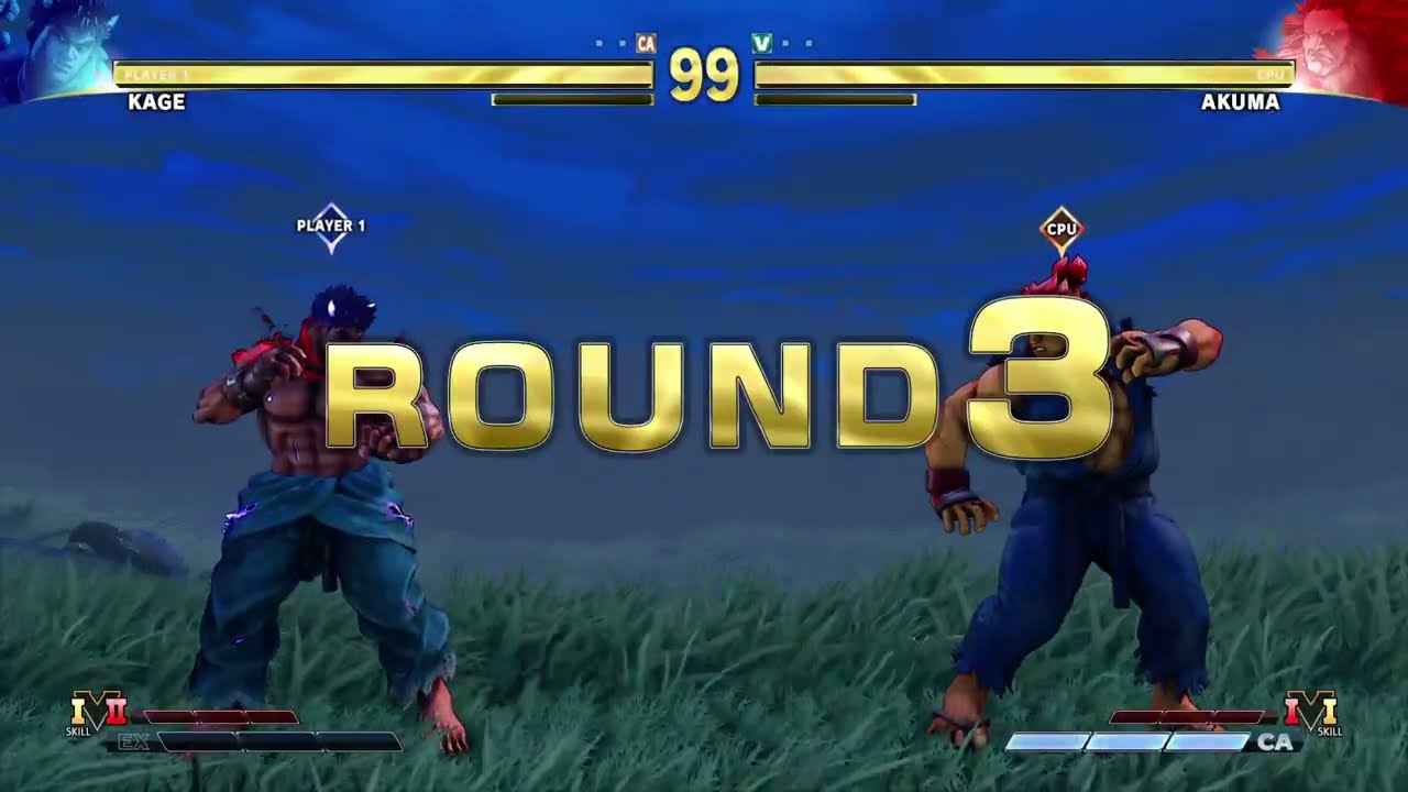 STREET FIGHTER V Kage vs Akuma