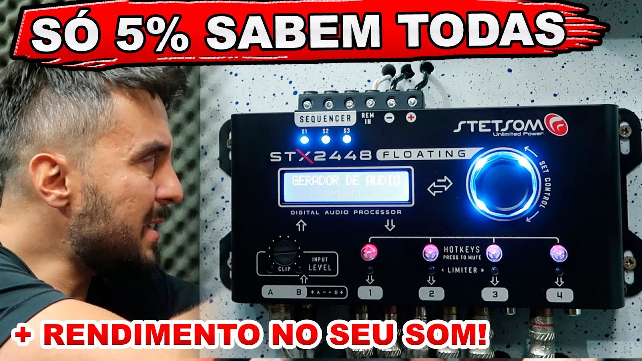 Não usa essas funções do PROCESSADOR DE ÁUDIO? Era melhor ter só um CROSSOVER!