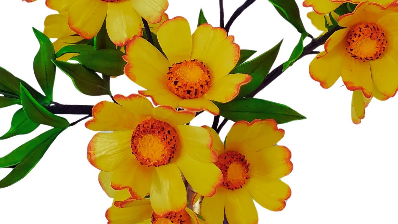INCREIBLE FOAMIRAN FLOWERS TUTORIAL PASO A PASO DIY, HAS TUS PROPIAS FLORES 🌺