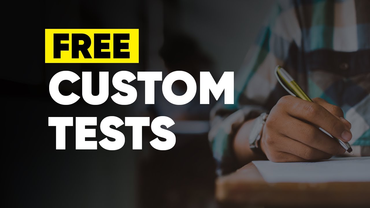 🎁 Create Unlimited Custom Tests for Free | IIT JEE & NEET | Marks APP