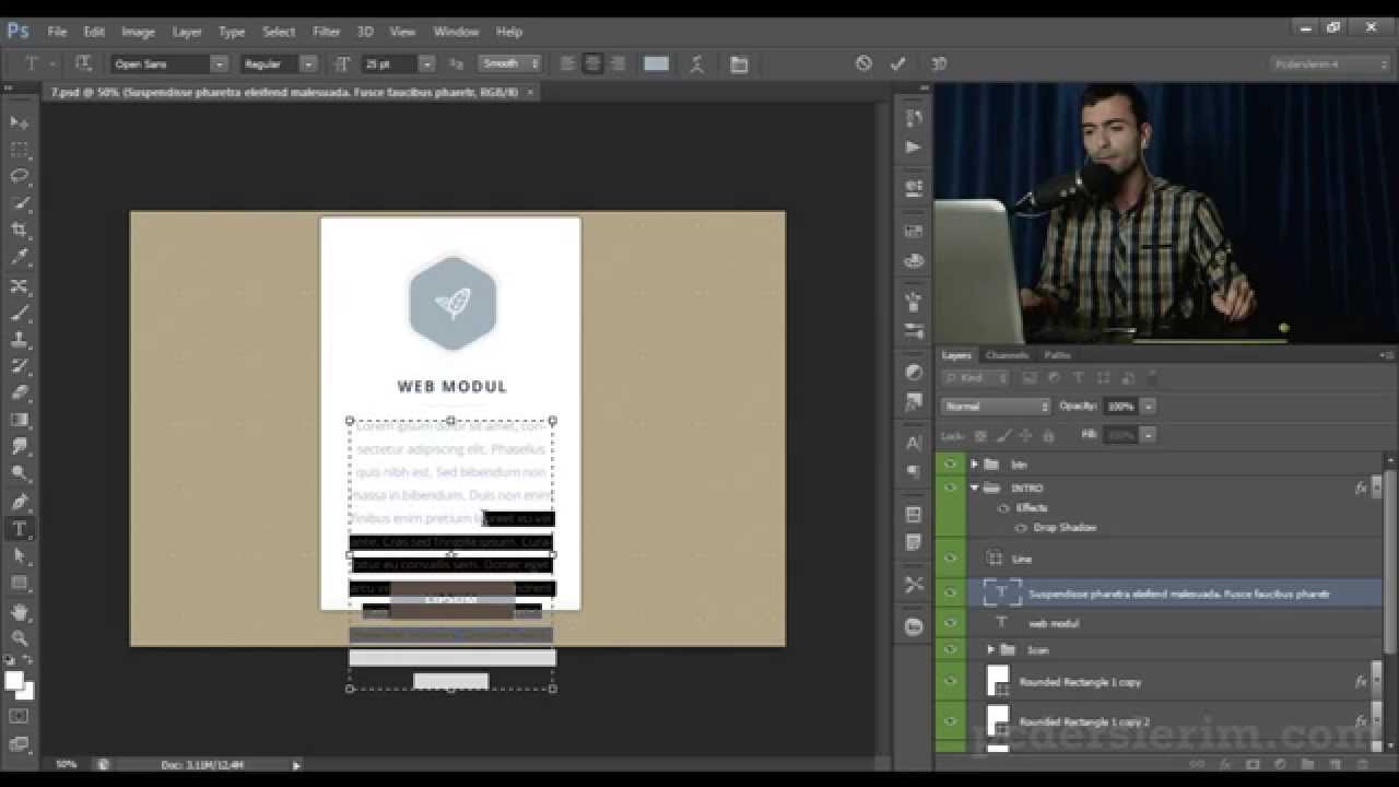 #7 Photoshop Web Tasarımı Adamlar Düşünmüş!