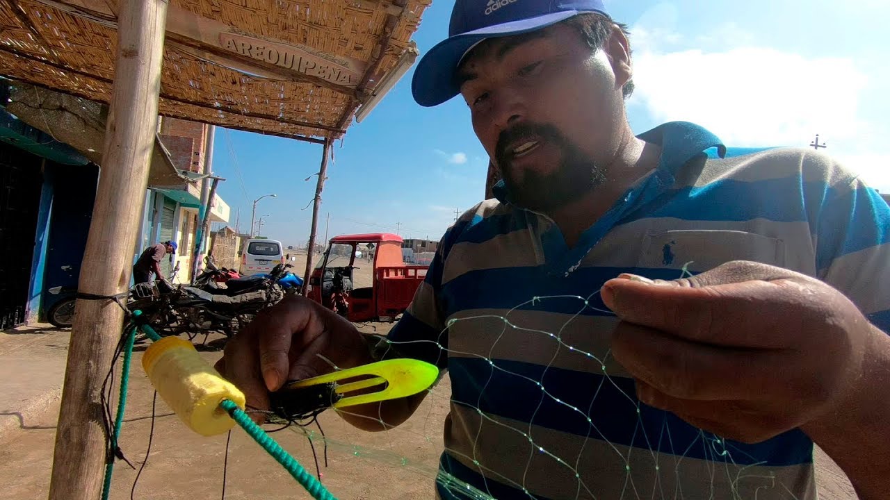 Como Armar una RED TRASMALLO de PESCA Parte 1,