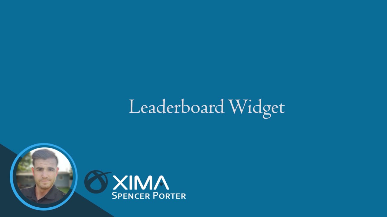 Xima CCaaS Tutorials - Realtime Wallboards Leaderboard Widget
