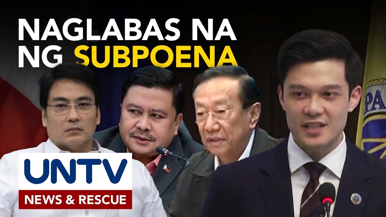 Ex-Sen. Bong Revilla, Sen. Jinggoy Estrada, at ex- Sec. Manuel Bonoan, ipinasubpoena na ng DOJ