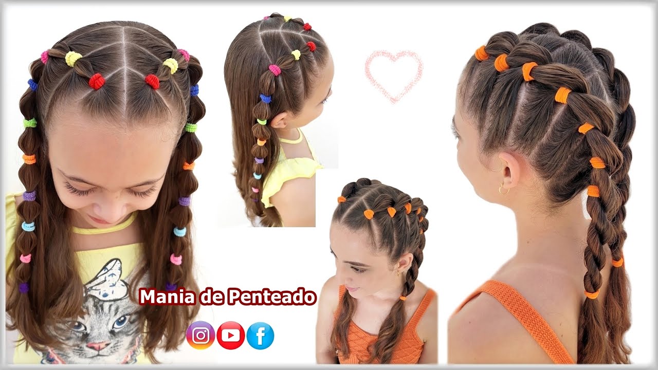 Penteados Fáceis para Meninas 🥰💕 | Easy Hairstyles for Girls😍💖