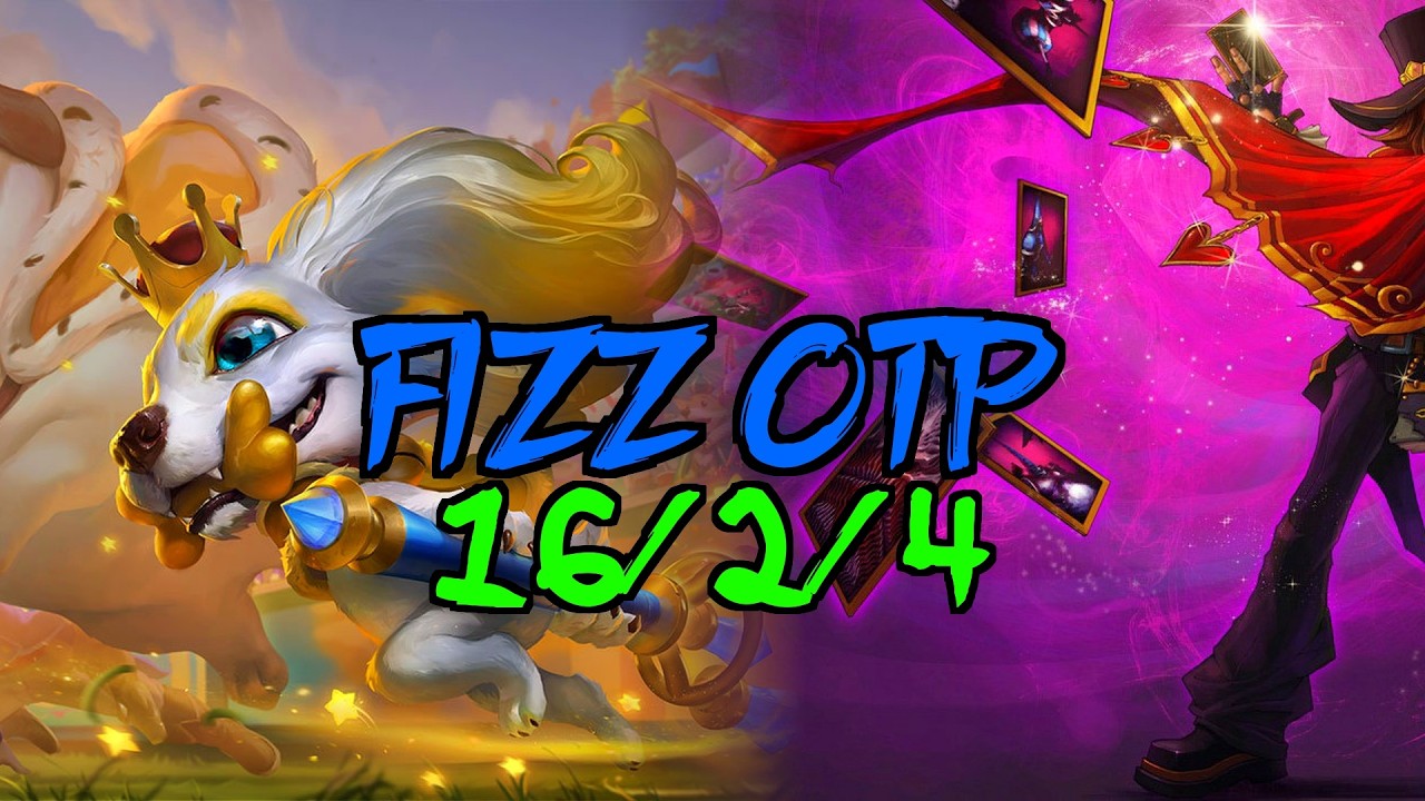 Fizz OTP vs TwistedFate Mid 16/2/4 | EUW Challenger 1204LP