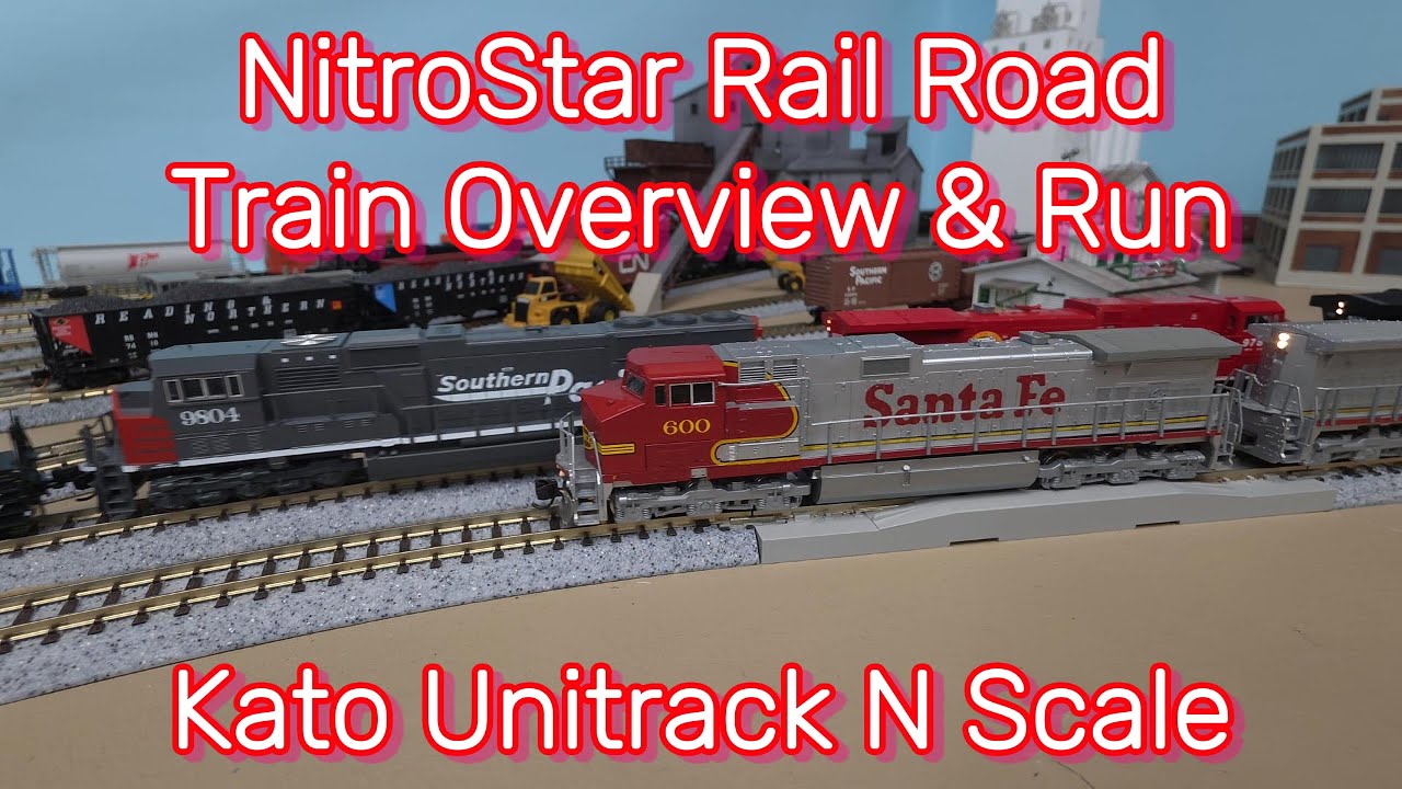 Обзор и эксплуатация новых поездов NitroStar Rail Road - масштаб N от Kato.