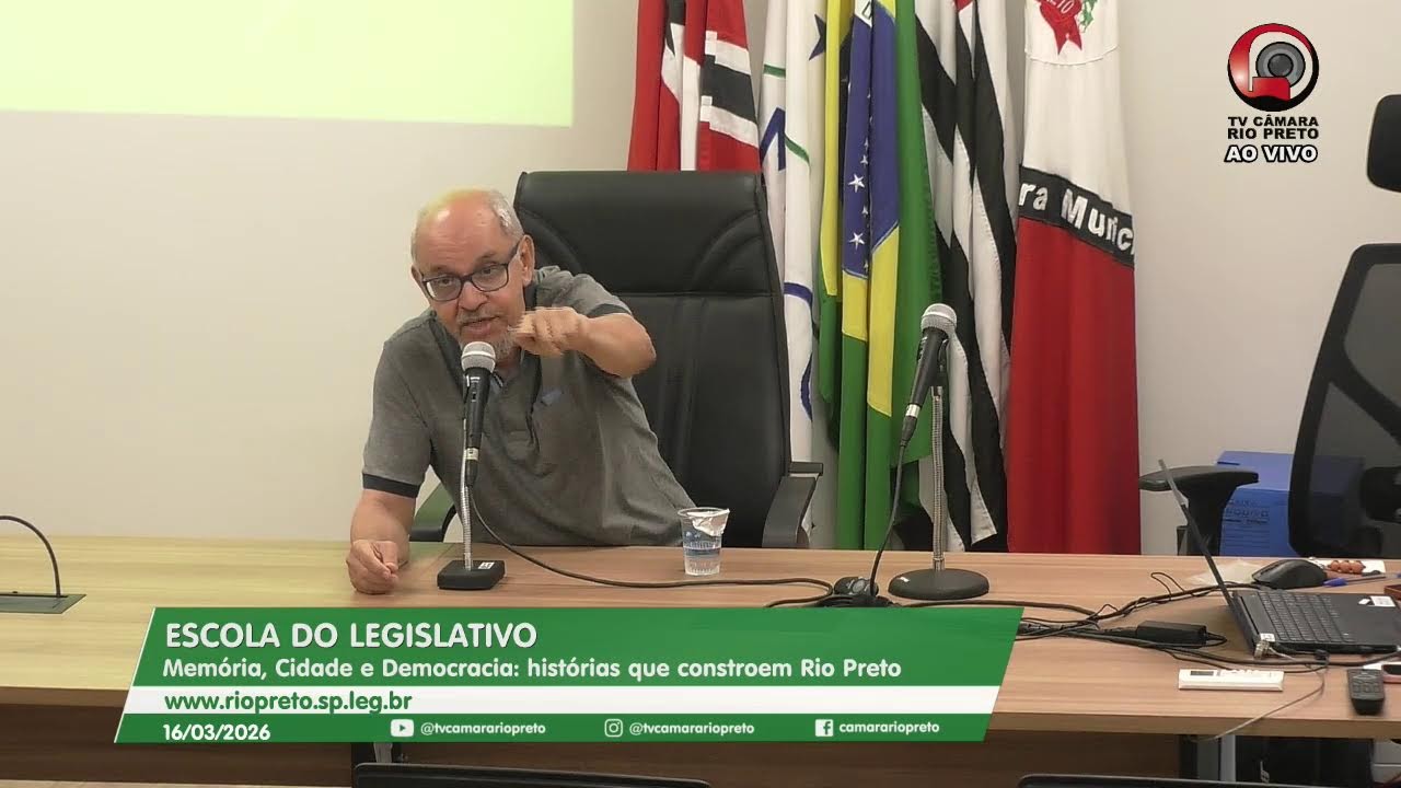 AO VIVO - Evento de inauguração do Projeto Memória Legislativa Rio Preto - 16/03/2026