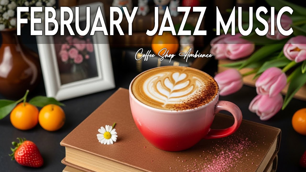 February Jazz Music☕ Positive Bossa Nova Instrumental & Relaxing Jazz Cafe Music for Studying'