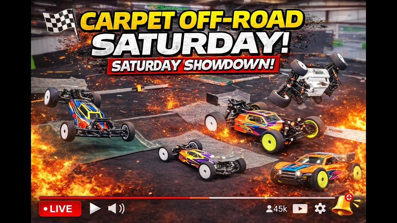 🔥 Carpet Off-Road Saturday SHOWDOWN! | High Voltage R/C Speedway LIVE 2-21-26