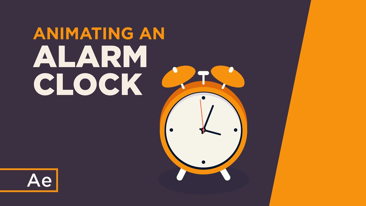 How To Animate a Fake 3D Alarm Clock - After Effects Tutorial