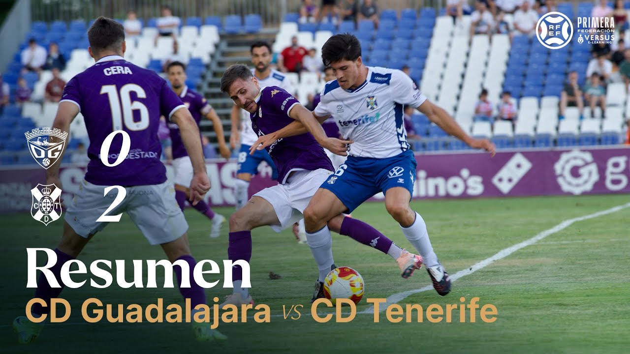 CD Tenerife | Resumen del CD Guadalajara - CD Tenerife (J. 1, Primera Federación 25/26)