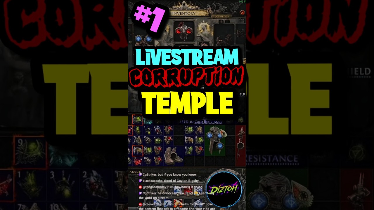 Hibanashi's Corruption Temple Mix No.1 #pathofexile2 #crafting #shorts