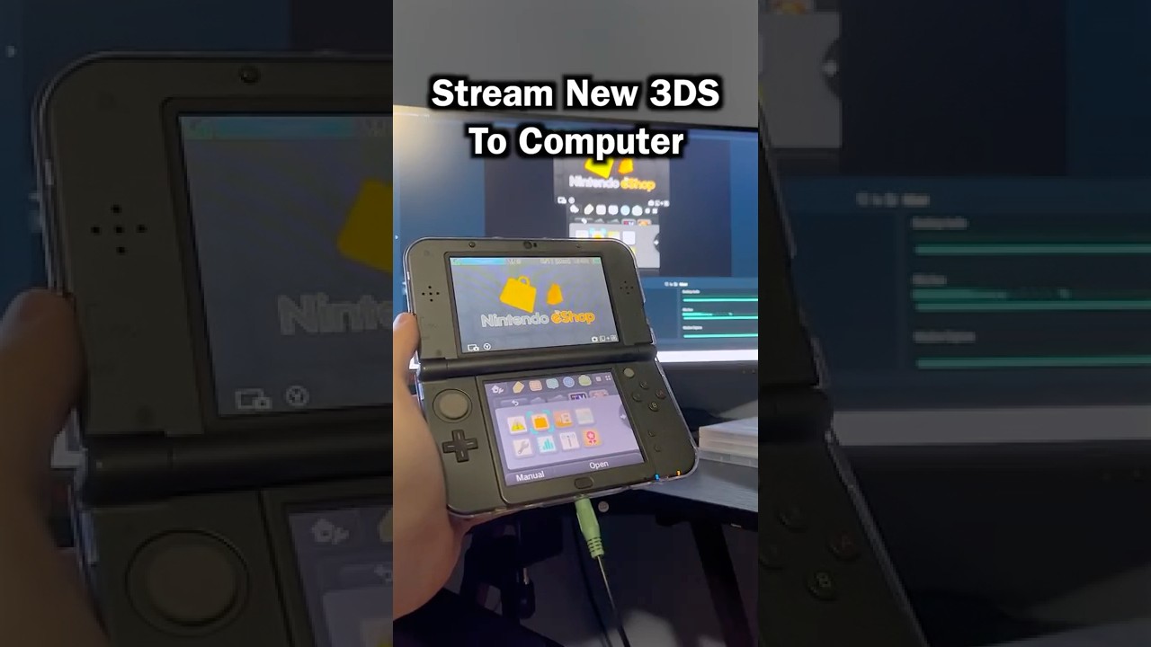 Stream New 3DS to PC #nintendo3ds #3ds #shorts