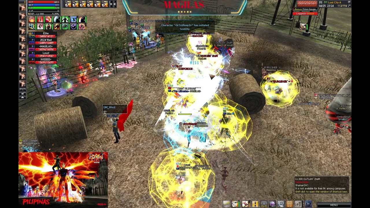 Ran Online GS [HAVOC] GM_West PK DUEL EVENT ( 5 VS 5 )