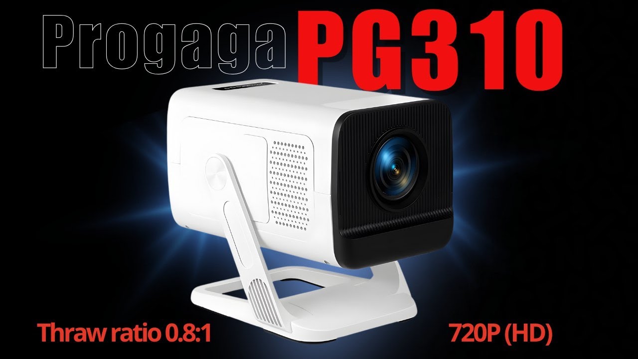 PROGAGA PG310: O mini Projetor com TELA GIGANTE para CURTA DISTÂNCIA! Unboxing e review