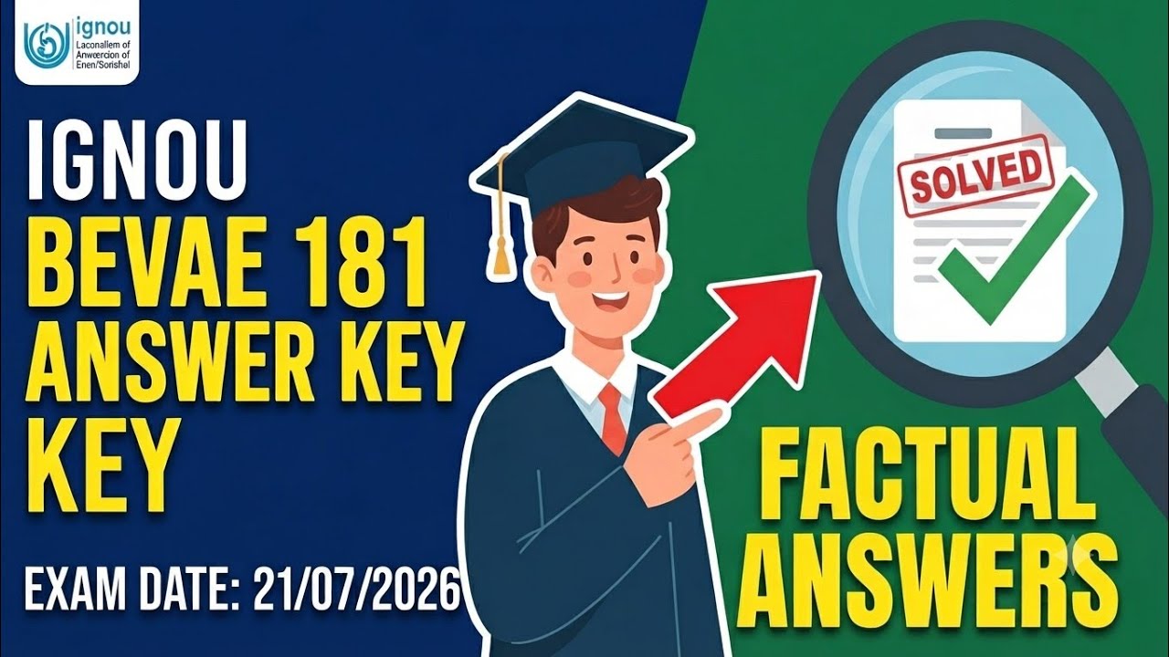 💯🔥&Agrave;NSWER KEY | IGNOU BEVAE 181 | ENVIRONMENTAL STUDIES | 🏆✅🎯
