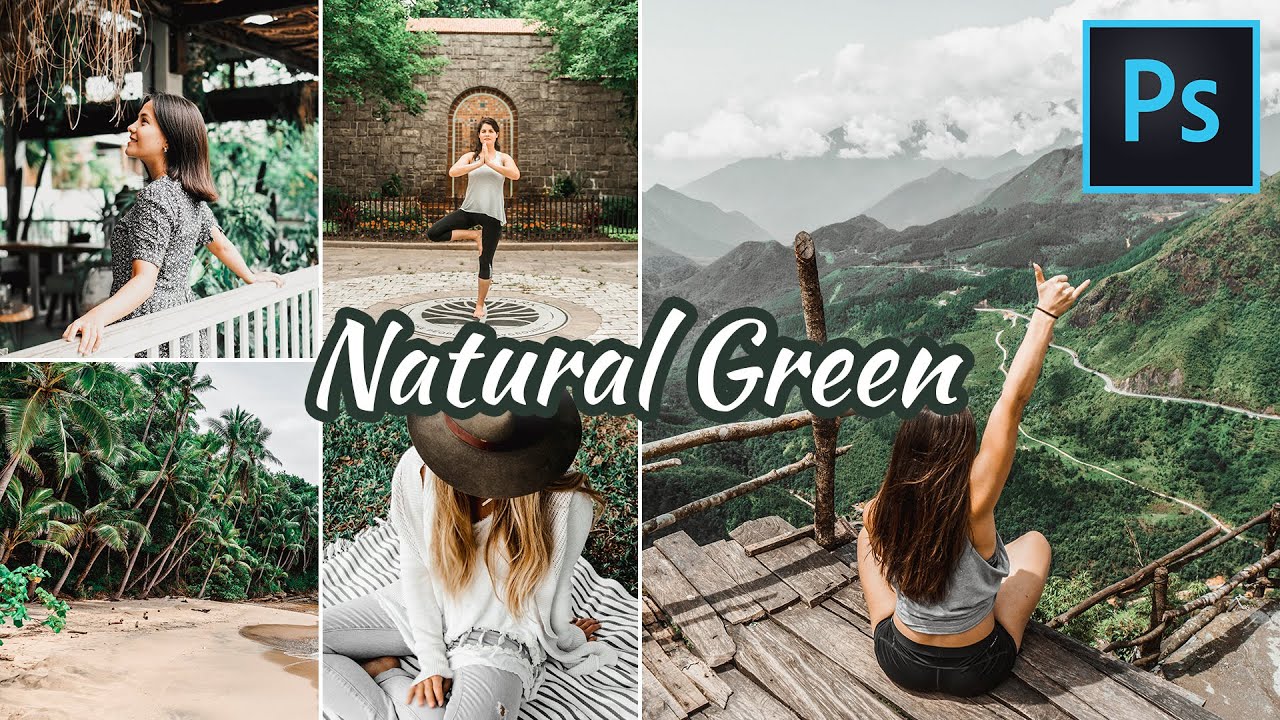 Natural Green Color Grading Effect in Photoshop | Photoshop Tutorial | Photo Effect