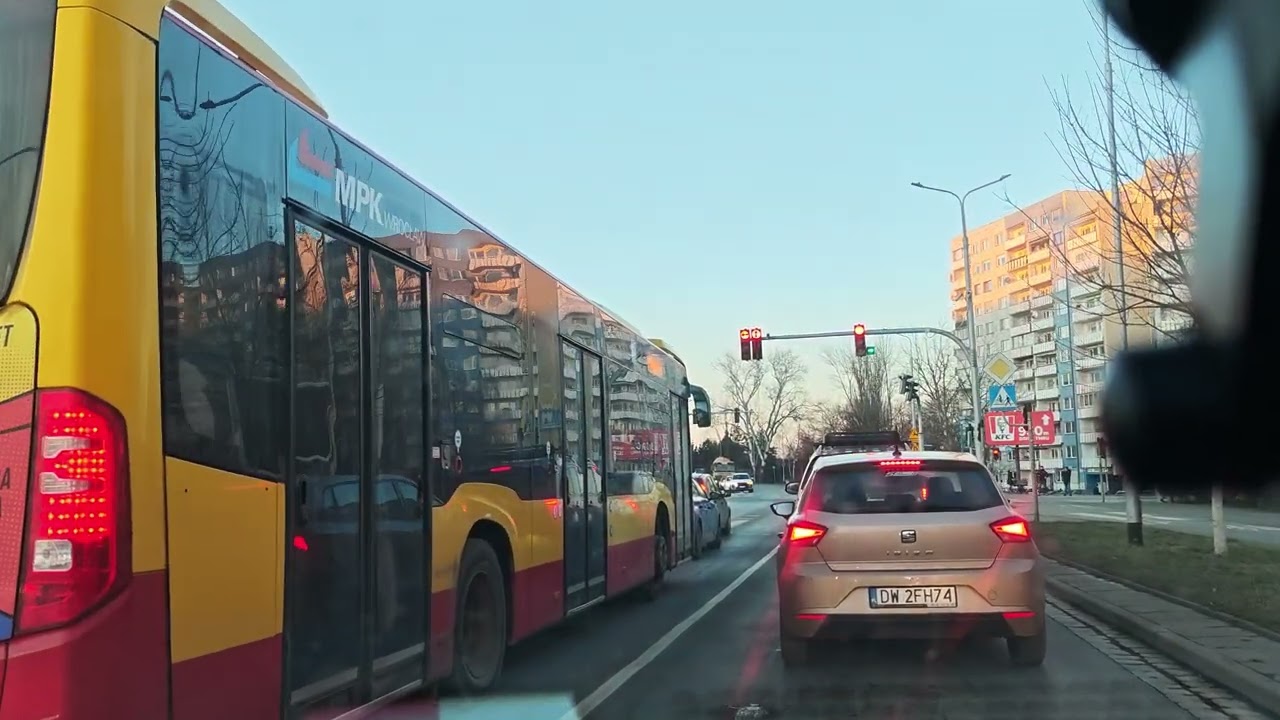 Wrocław, X15, 2026, Parking LeClerc-a, jazda Zakładową, Mostami Trzebnickimi VID 20260120 155250