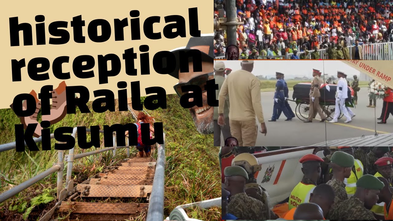 Mass reception @ Kisumu as RAILA'S Remains flown to Bondo