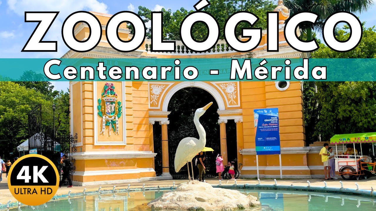 Parque Zoológico “El Centenario” en Mérida, Yucatán -Walking Tour 4k-