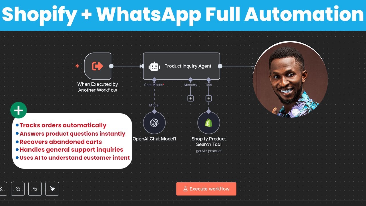I Automated My Entire Shopify E-commerce Support with AI. @WhatsApp + n8n (Full Setup)  - Phase 3