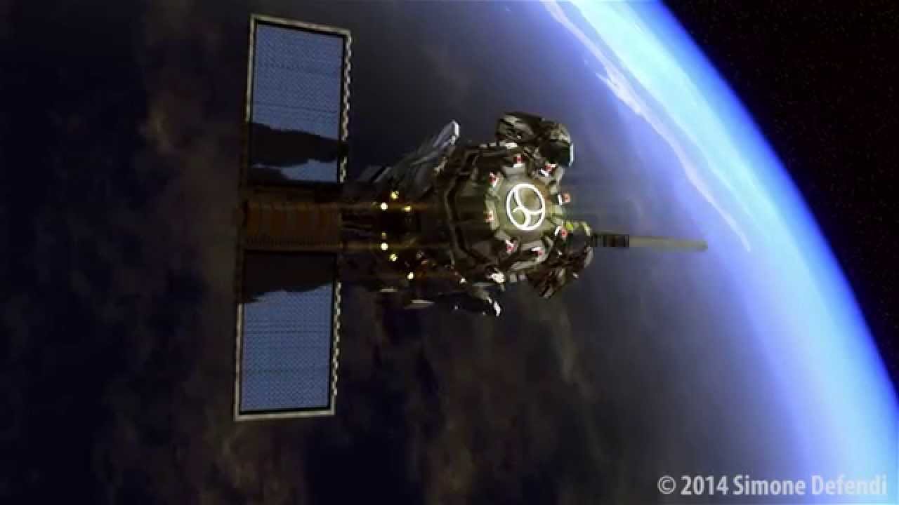 Animazione 3D Satellite attacca la Terra - Modellazione, Rig, Rendering