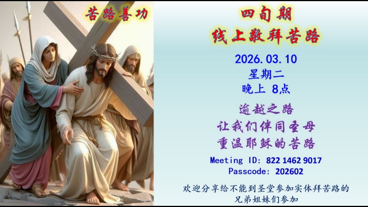 2026 03 10 伴同圣母重温耶稣的苦路