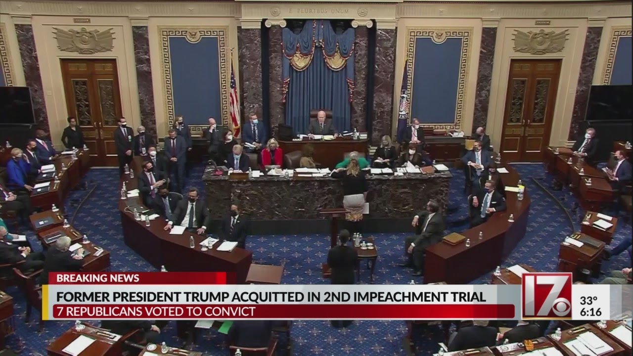 Senate votes to acquit Trump; 7 GOP Senators vote guilty, including NC's Burr